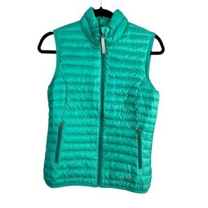 Eddie Bauer Travex 700 Fill Down Vest Women’s XS Green Puffer Lightweight